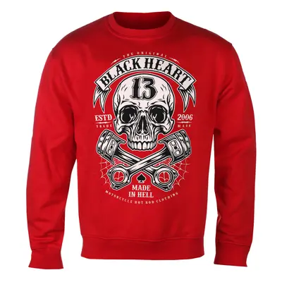 men's sweatshirt BLACK HEART - RIDER - RED