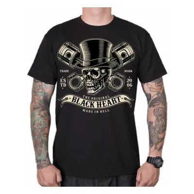 Men's t-shirt BLACK HEART - GENTLEMAN - BLACK