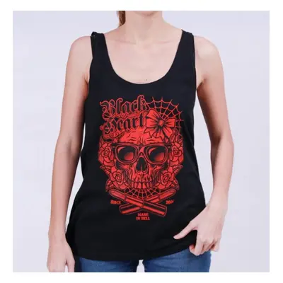 women's tank top BLACK HEART - DEAD BEAUTY - BLACK