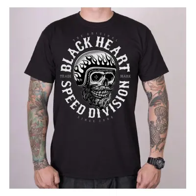 men's t-shirt BLACK HEART - SPEED DIVISION - BLACK