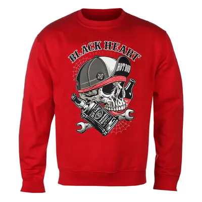 men's sweatshirt BLACK HEART - COMMANDER - RED