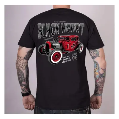 men's t-shirt BLACK HEART - RED BARON - BLACK