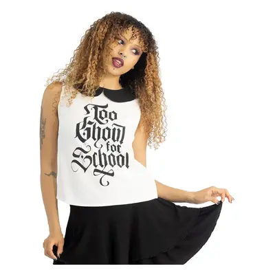 women's tank top KILLSTAR x MATTEL MONSTER HIGH - Too Ghoul For School - Black/White