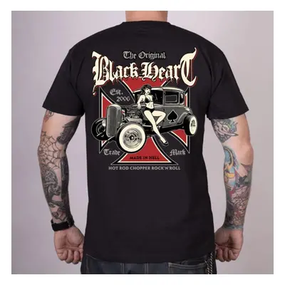 men's t-shirt BLACK HEART - BARBARA - BLACK