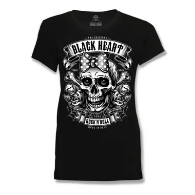 women's t-shirt BLACK HEART - MISS MURDER - BLACK