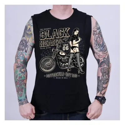 men's tank top BLACK HEART - CHOPPER PUSSY - BLACK