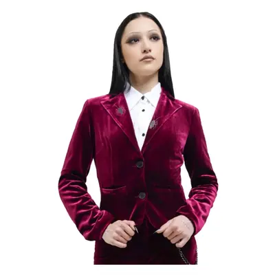 women's coat (jacket) KILLSTAR - Beetlejuice - Recently Deceased - Red