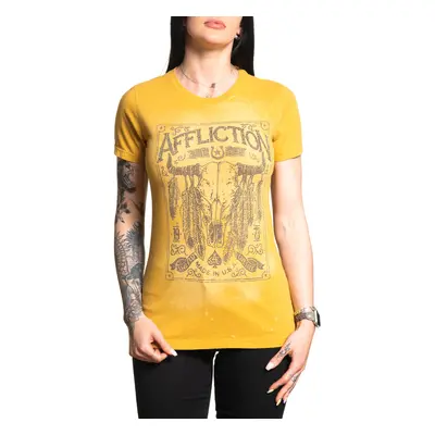 t-shirt AFFLICTION - AMERICAN MADE - GOLDEN SPICE