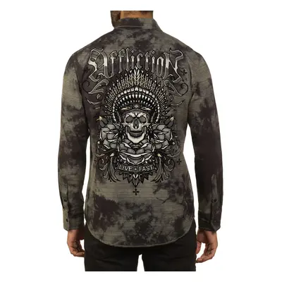 men's shirt AFFLICTION - GALLATIN - DUSTY OLIVE