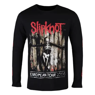 men's t-shirt with long sleeves Slipknot - Skeleton Flag - ROCK OFF