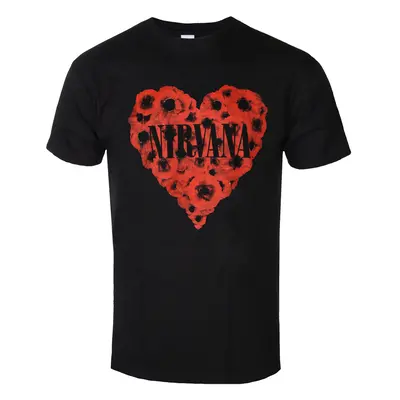 men's t-shirt Nirvana - Poppy Heart - ROCK OFF