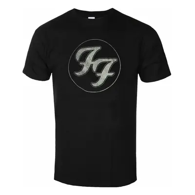 men's t-shirt Foo Fighters - Distressed Logo - BLACK - ROCK OFF