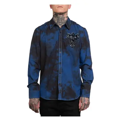 men's shirt AFFLICTION - NAPLES - DARK BLUE