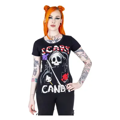 women's t-shirt CUPCAKE CULT - DEATH CANDY - BLACK