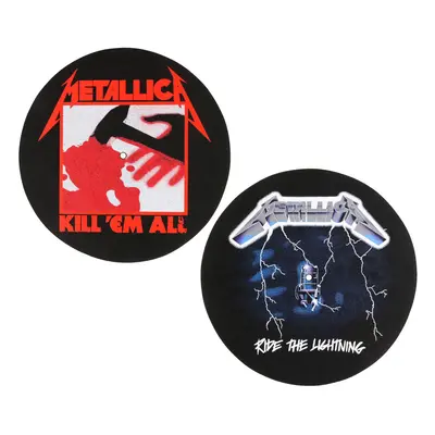 Turntable pad (set of 2pcs) METALLICA - KILL EM ALL - RIDE THE LIGHTENING - RAZAMATAZ