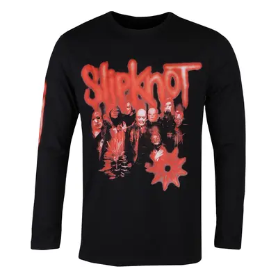 men's long sleeve t-shirt Slipknot - TESF Group Photo Tribal-S Nonagram - ROCK OFF