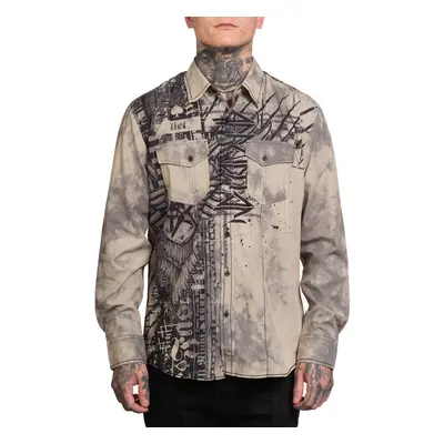 men's shirt AFFLICTION - EAGLE - KHAKI