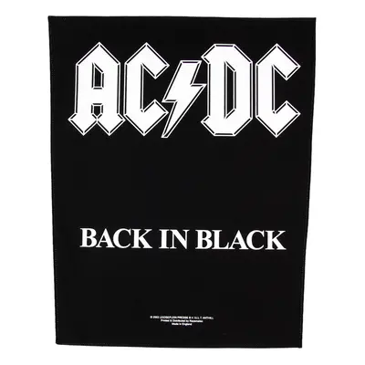 patch large AC / DC - Back In Black - RAZAMATAZ