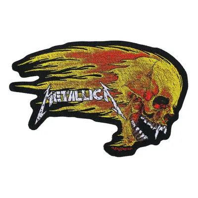 patch METALLICA - FLAMING SKULL CUT OUT - RAZAMATAZ