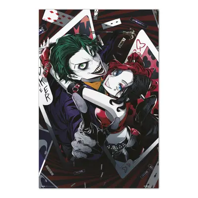 poster DC COMICS - HARLEY QUINN - Y JOKER ANIME