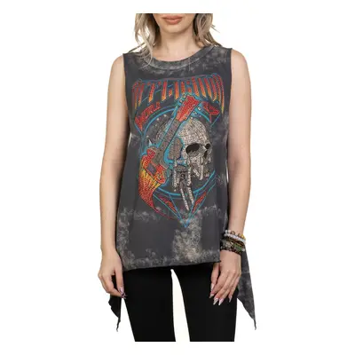 women's tank top AFFLICTION - GLOBAL ROCK EYELET