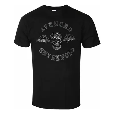 men's t-shirt Avenged Sevenfold - Deathbat Diamante - BLACK - ROCK OFF