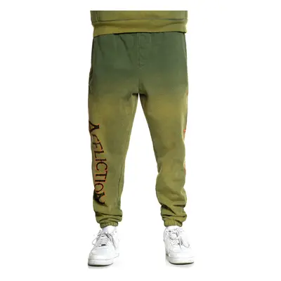 men's Pants (Sweatpants) AFFLICTION - ABSOLUTION - VTG GREEN POTASSIUM SPRAY