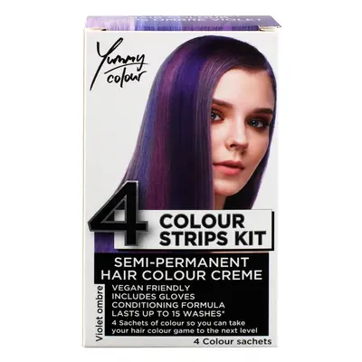 Hair dye STAR GAZER - Yummy Colour Color Strips Kit - Viol