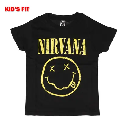 Children's t-shirt Nirvana - Yellow Happy Face - ROCK OFF