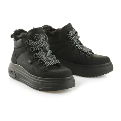 women's shoes (winter) BUFFALO - VECTRA MID WARM - BLK