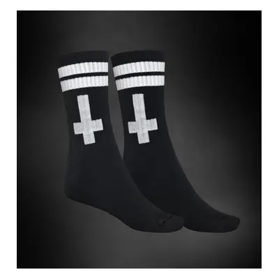 socks HYRAW - BLACK /WHITE CROSS