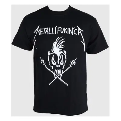 t-shirt men Metallica - Metalifukinca - Black - META499