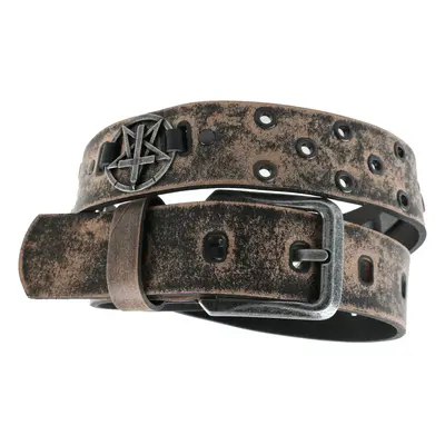 Belt Pentagram Cross - brown