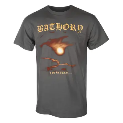 T-shirt men's BATHORY - THE RETURN...- GRAY - PLASTIC HEAD