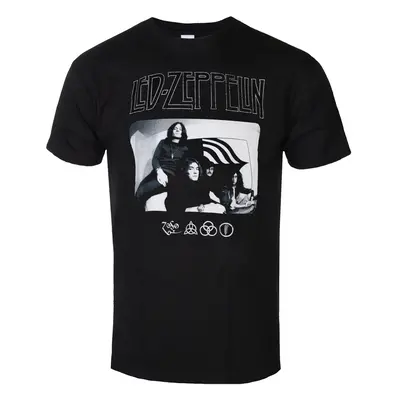 men's t-shirt Led Zeppelin - Icon Logo Photo - ROCK OFF