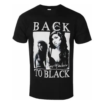 men's t-shirt Amy Winehouse - Back To Black - BLACK - ROCK OFF