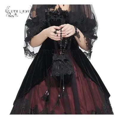 handbag (bag) DEVIL FASHION - Gothic Velveteen