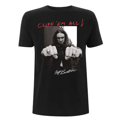 t-shirt metal men's Metallica - Cliff Burton - NNM