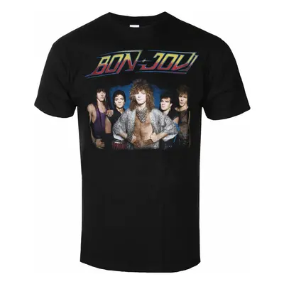 men's t-shirt Bon Jovi - Tour '84 - BLACK - ROCK OFF