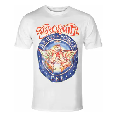 men's t-shirt Aerosmith - Aero Force - WHITE - ROCK OFF