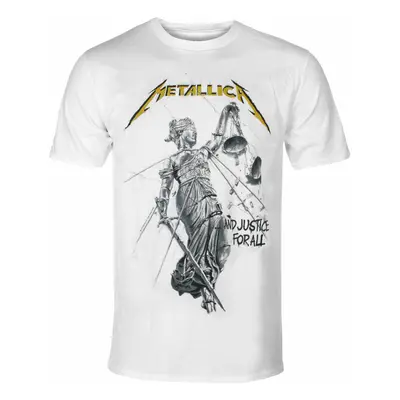 men's t-shirt Metallica - Justice Album - White