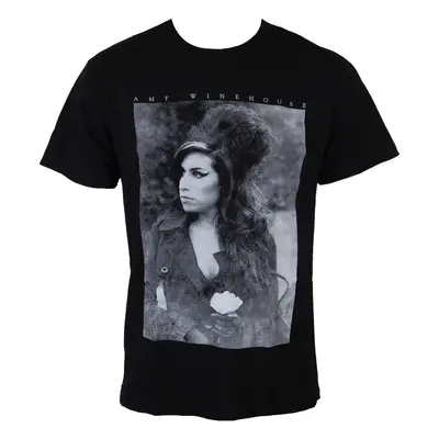 t-shirt metal men's Amy Winehouse - Flower Portrait - ROCK OFF