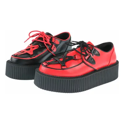 women's shoes KILLSTAR - Hexellent Creepers - Black/Red