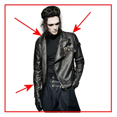 men's jacket PUNK RAVE - Commander - DAMAGED