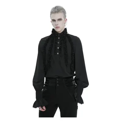 men's shirt DEVIL FASHION - Black Chiffon