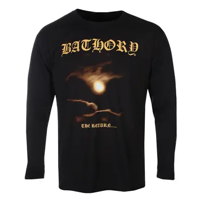 men's t-shirt with long sleeves BATHORY - THE RETURN - BLACK - PLASTIC HEAD