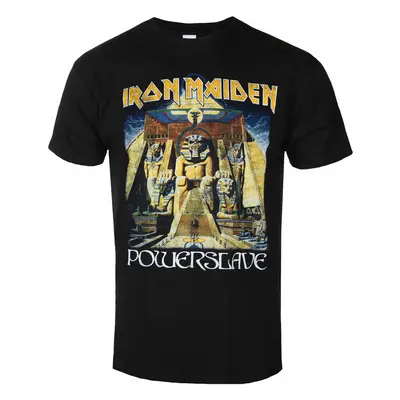 men's t-shirt Iron Maiden - Powerslave World Slavery To ur BL - ROCK OFF