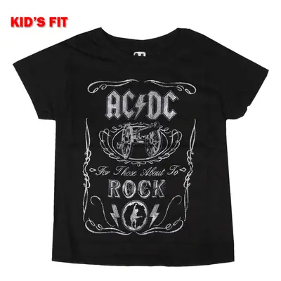 Children's t-shirt AC/DC - Vtge Cannon Swig - ROCK OFF