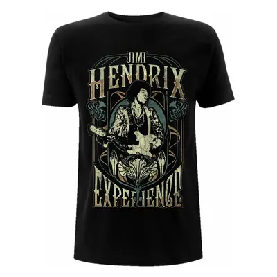 men's t-shirt Jimi Hendrix - Art Nouveanu - Black