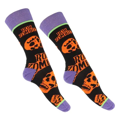 socks Rob Zombie - Orange Skulls - ROCK OFF